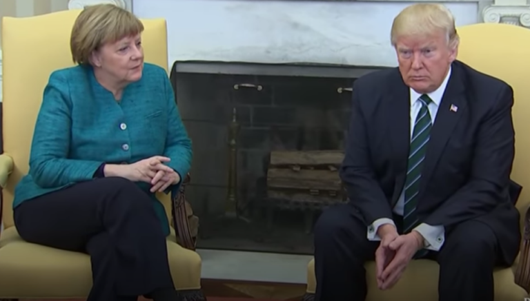 Merkel Shook Trump