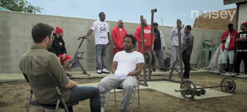 Kendrick Lamar Noisey Bompton interview in Compton with Piru Bloods