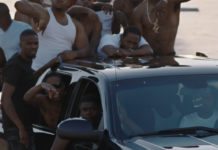 Kendrick Lamar in car in music video for "Element"
