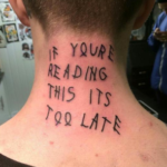 IYRTITL Drake Neck Tattoo